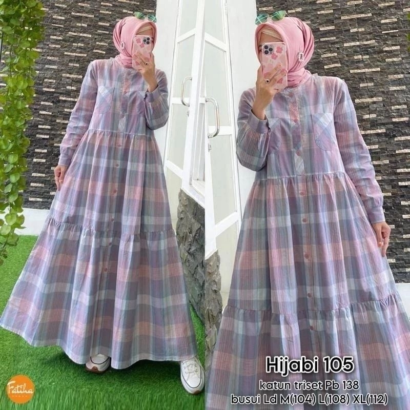 HIJABI KATUN TRISET MOTIP KOTAK