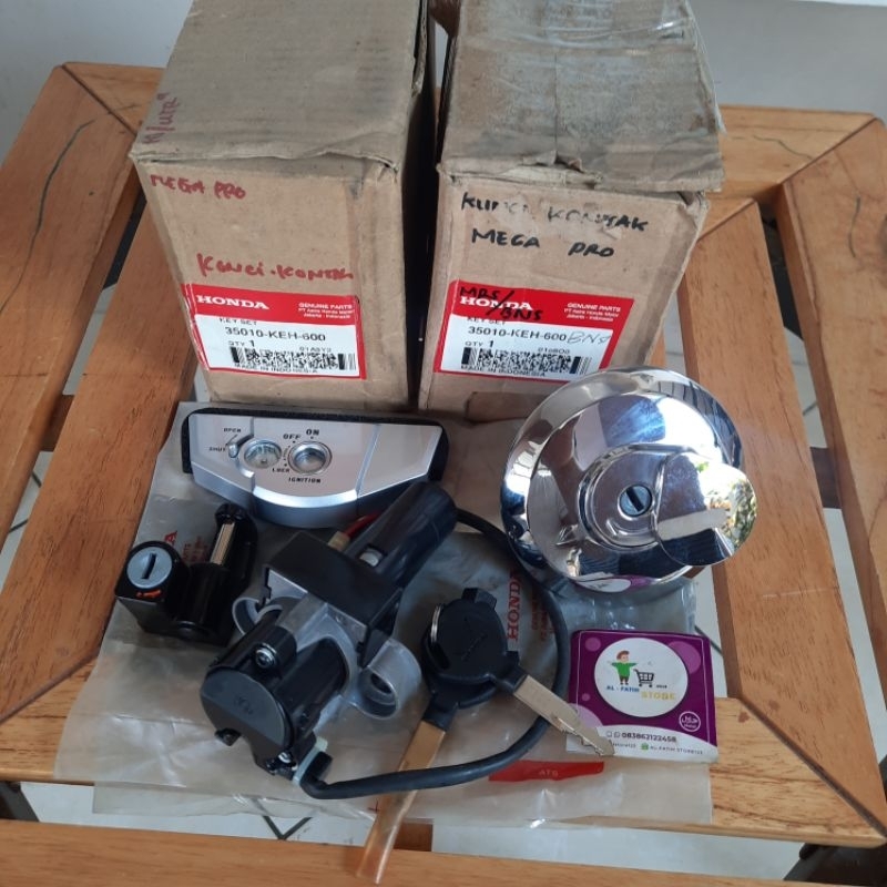 Keyset Kunci Kontak Jok Tangki Megapro Primus Advance Original AHM 35010-KEH-600