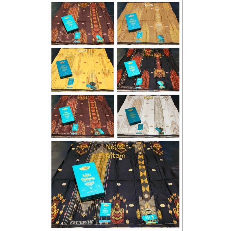 Sarung Ketjubung Cuci Gudang Termurah Sarung Tenun Ketjubung Platinum Super Platinum Motif GSI DPK D