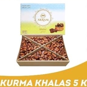 Kurma khalas 1dus 5kg, original buah kurma khalas