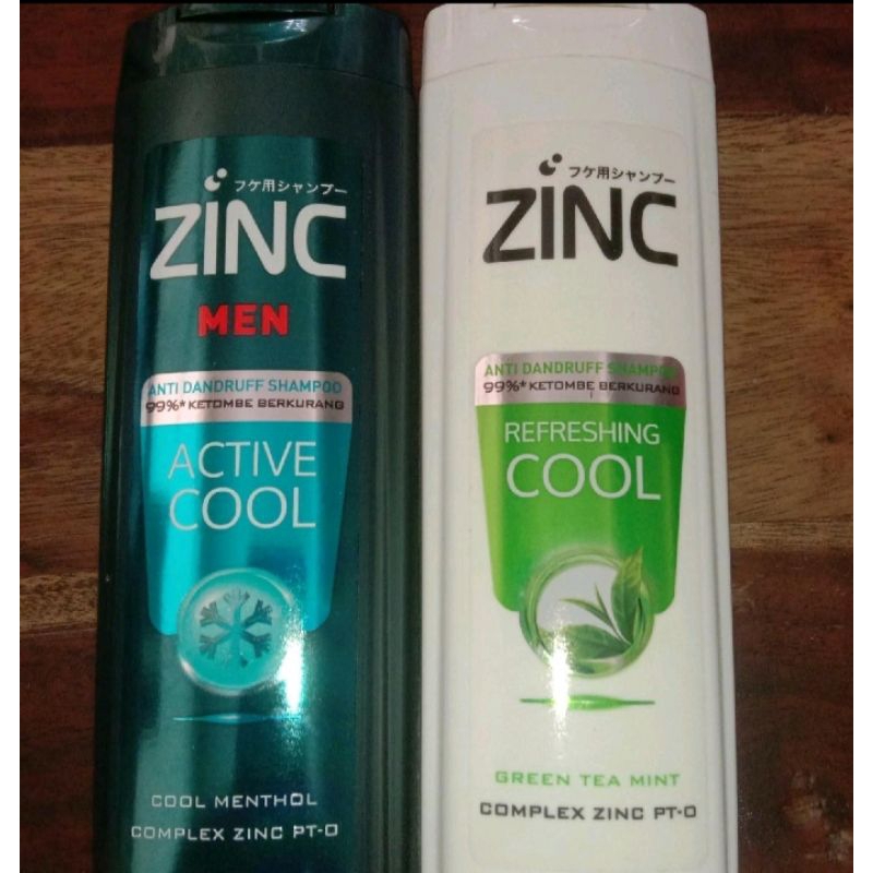Zinc Men Shampoo Active Cool 170Ml, Zinc Shampoo Refreshing Cool 170Ml, Zinc Shampoo Hair Fall Treat
