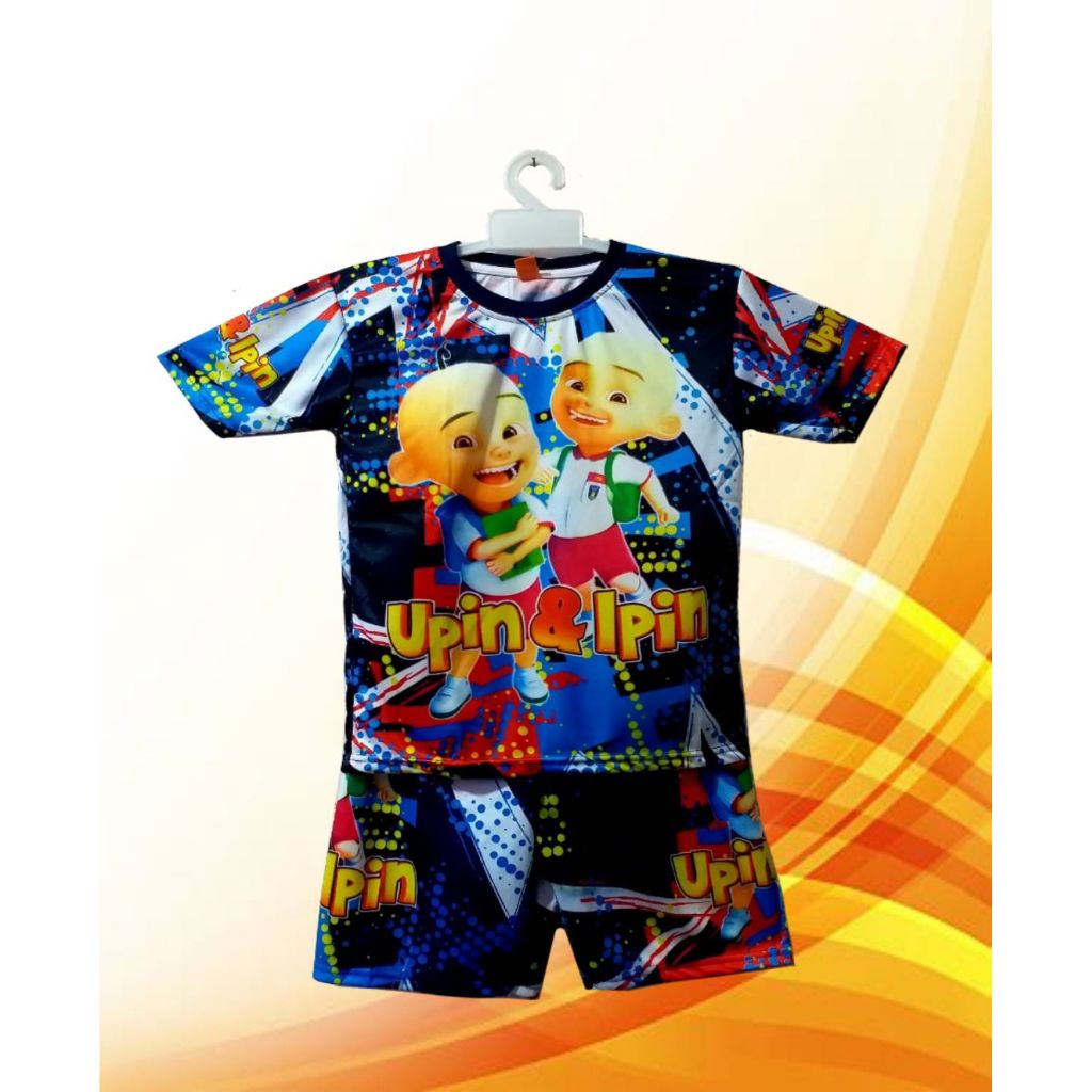 SC COLLECTION / SETELAN ANAK LAKI-LAKI USIA 2-12 TAHUN GAMBAR UPIN IPIN  SETELAN ANAK LAKI LAKI UPIN