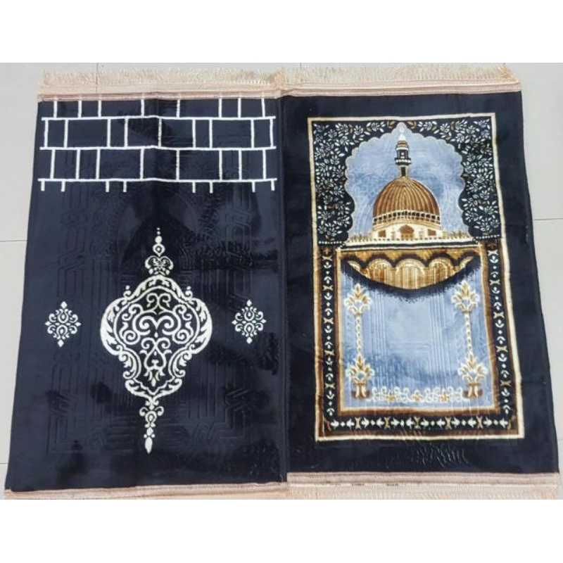 Sajadah turki kiswah hitam tebal premium