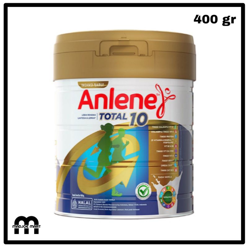 

Anlene Total 10 Susu Bubuk Nutrisi Dewasa Vanilla 400 g - 10 Manfaat Esensial