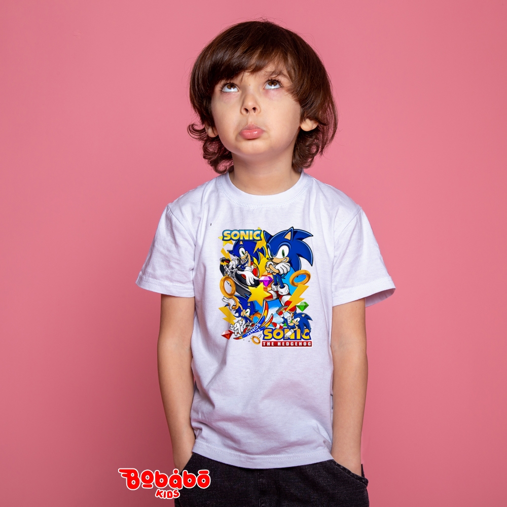 kaos anak laki-laki Sonic, baju sonic, kaos anak laki laki