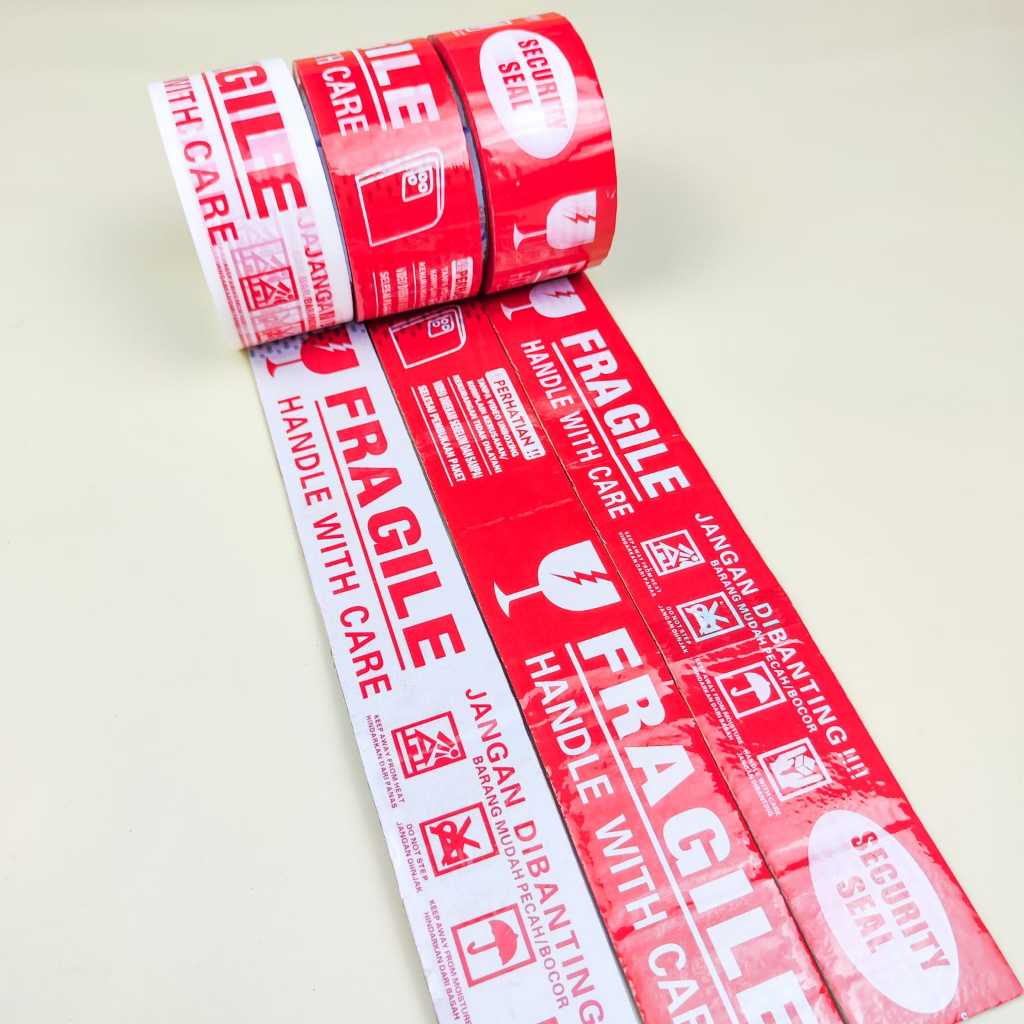 

lakban fragile jangan dibanting merah 48mm x 50meter