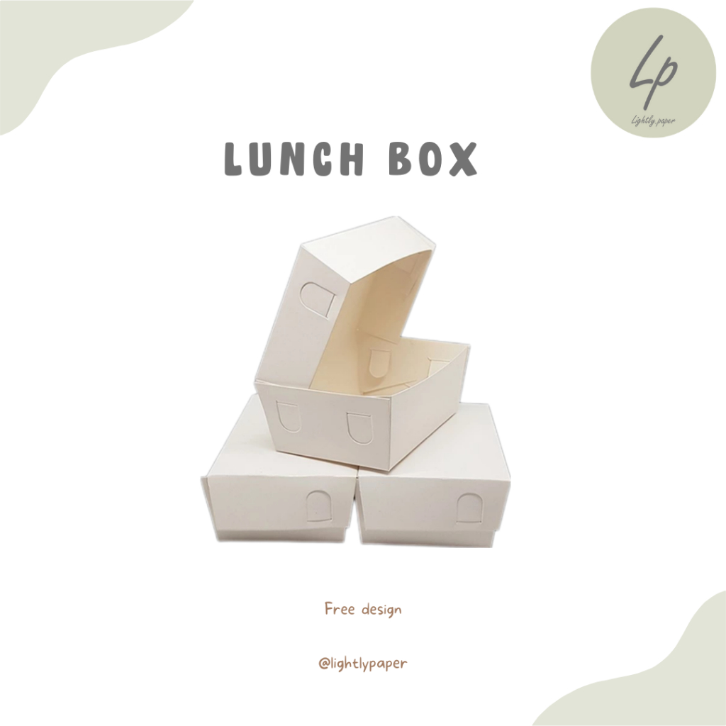 Dus lunch box /dus box nasi catering / lunch box / kotak nasi / kotak snack / dus kotak kue / dus lu