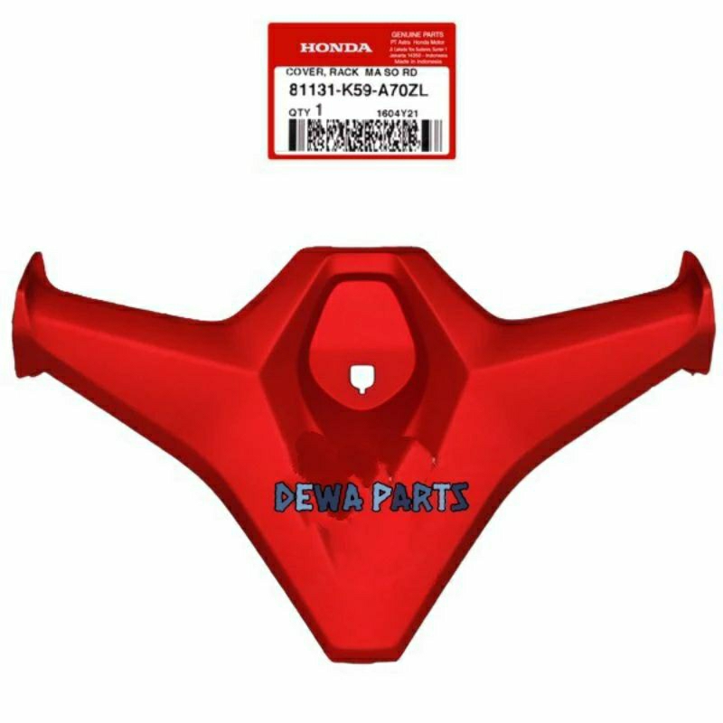 81131K59A70ZL Cover rak vario 150 new merah dof.original ahm