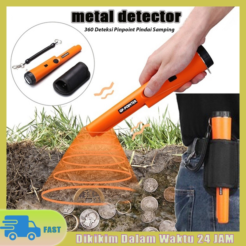 GP Pointer Metal Detector Alat Detektor Emas Harta Terpendam Metal Emas Perak DeteksiTahan Air FreeBaterai