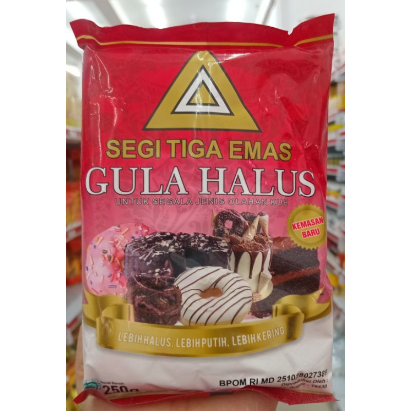 

Segitiga emas gula halus 250gr