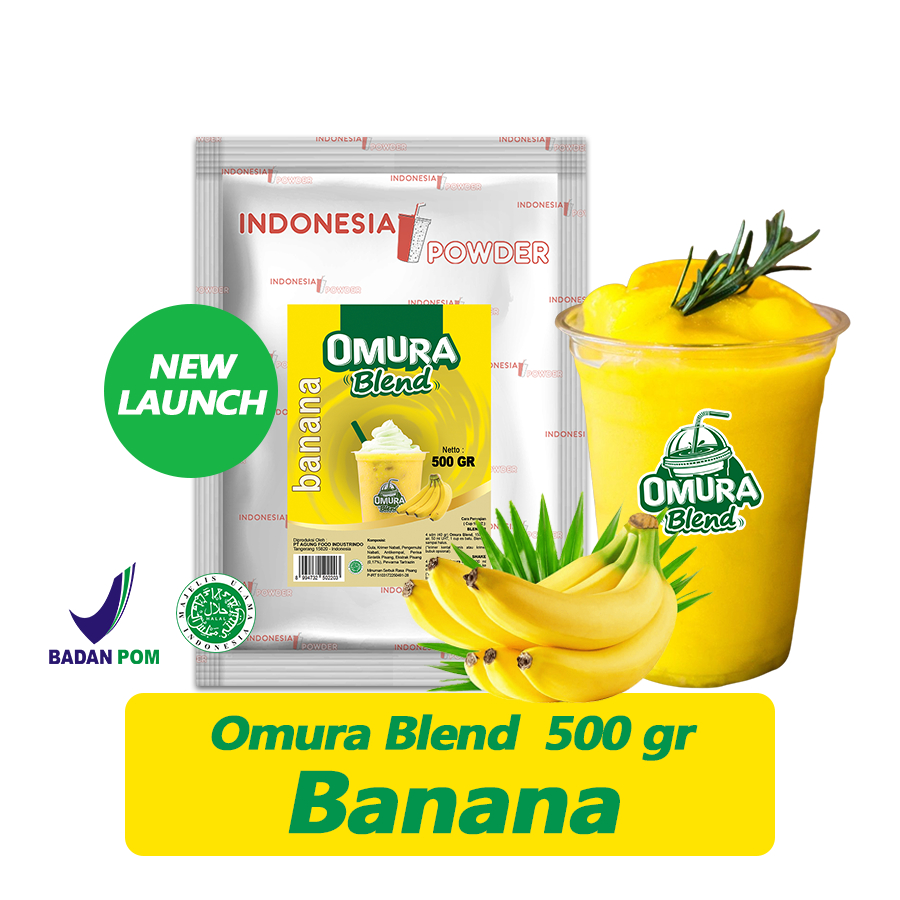 

Bubuk Minuman Premium Rasa Banana 500Gr / Banana Mix Gula - NUSANTARA POWDER - BLEND