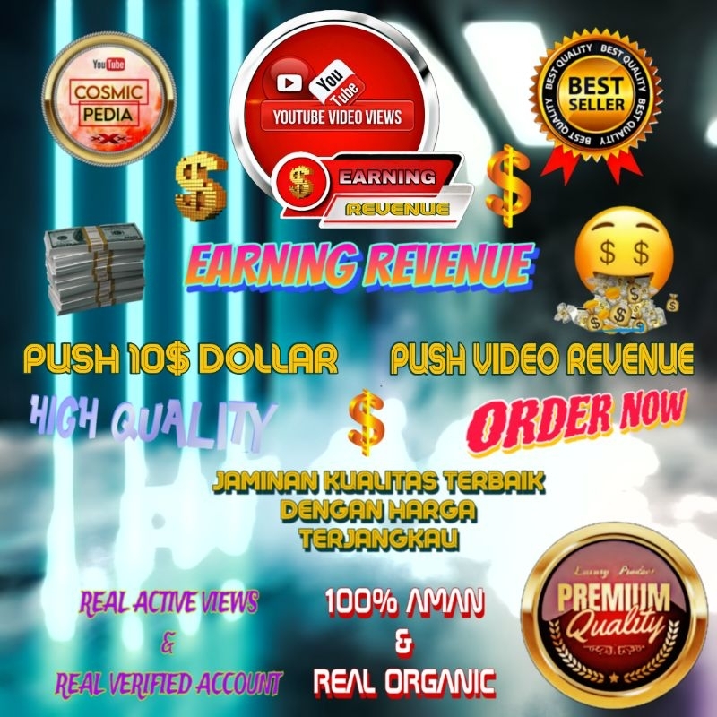 [PROMO] Viewers SHORT/VOP Ads Earning Revenue - Push 10$ Youtube - Natural Organic - VIP PREMIUM QUA