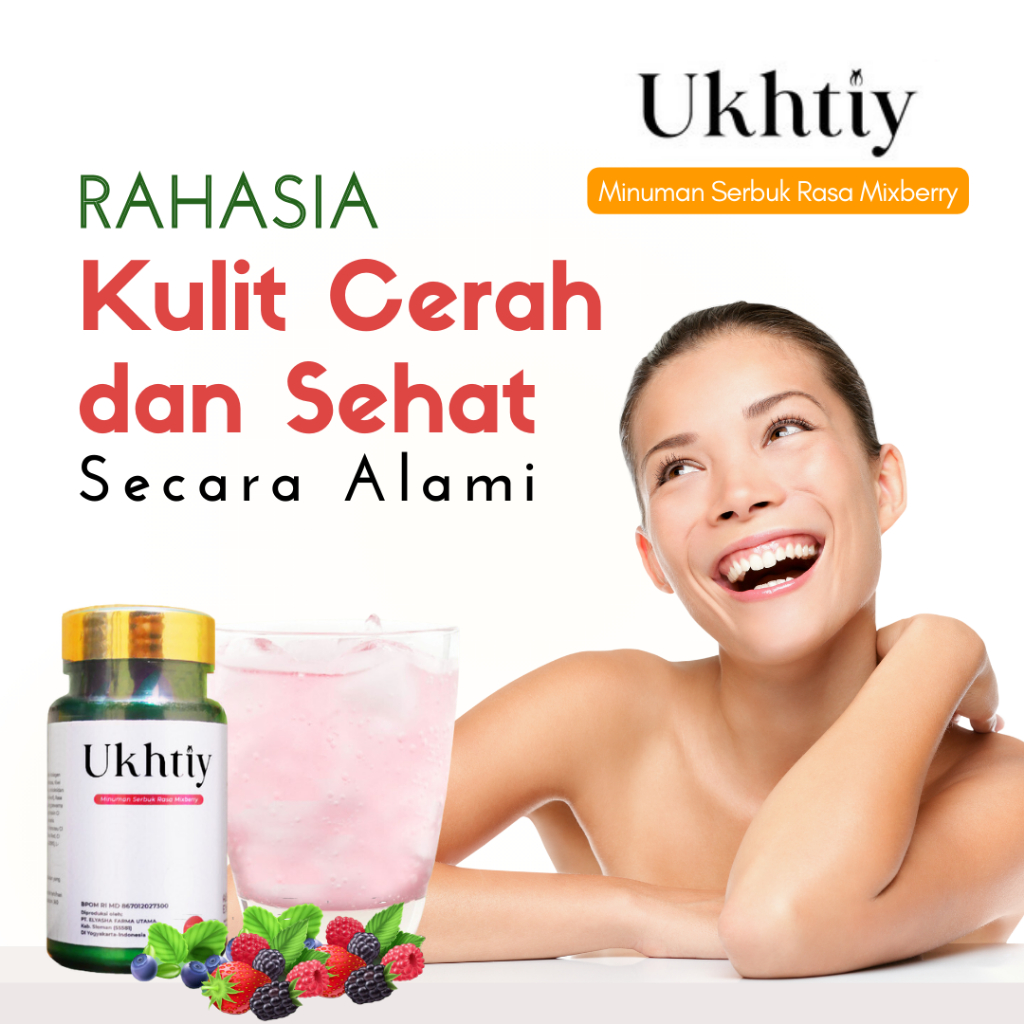 Ukhtiy Collagen Drink - Minuman Collagen Pemutih Badan / Ukhty Colagen