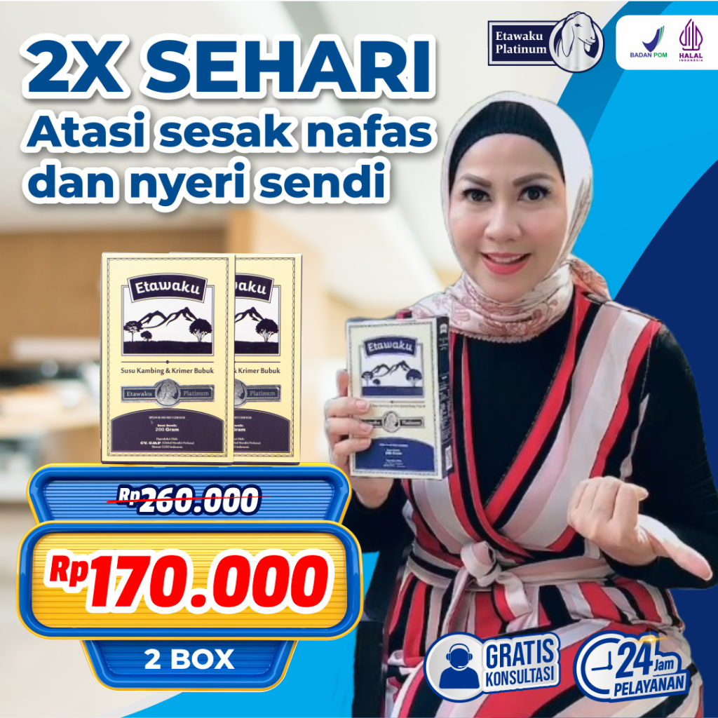 

Etawaku Platinum Paket 2 Box - Susu Kambing Murni & Krimer Bubuk