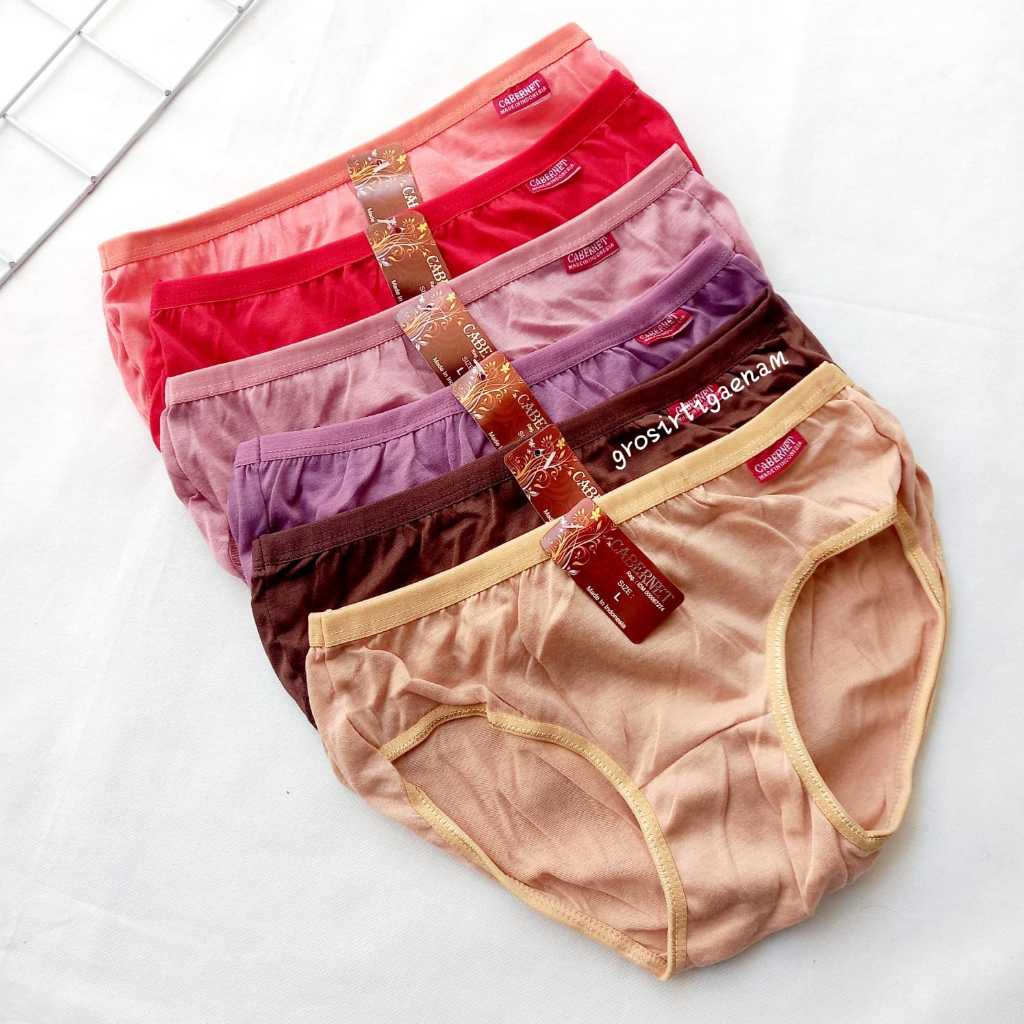 [SET ISI 6 PCS] Celana Dalam Wanita Cabernet CD Wanita Katun