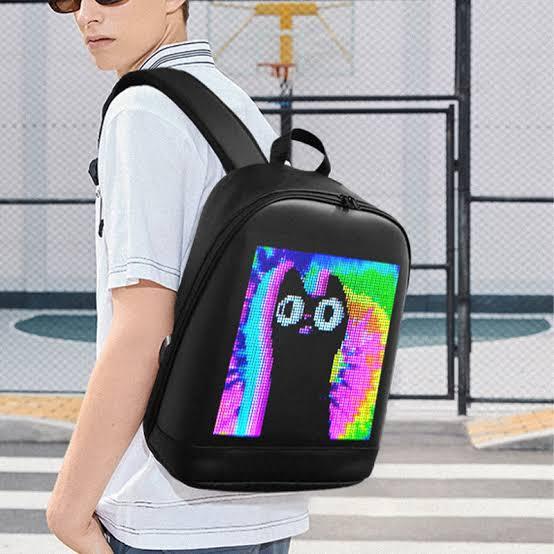 Tas Ransel LED bagpack pixel fashionable dan viral
