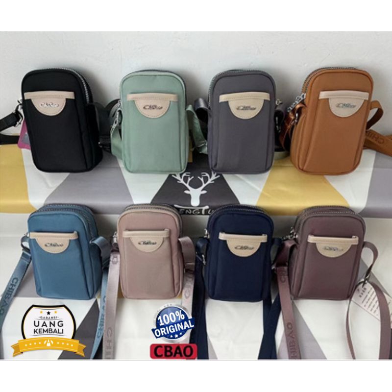 NEW TAS SELEMPANG HP WANITA ORIGINAL CHIBAO KANVAS TERBARU CB1667-22