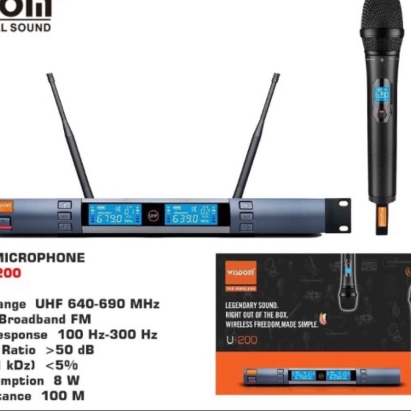 Mic microphone wireless Wisdom U-200