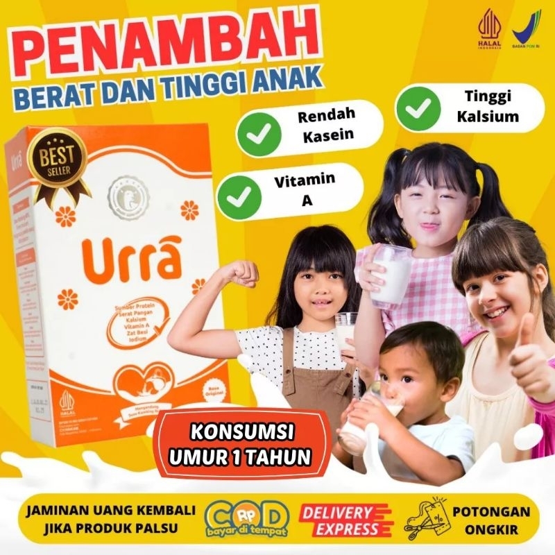 

SUSU URRA I Susu Kambing Bubuk Premium Penambah Berat Badan Anak l Anak Lahap Makan l Susu Kambing Sapera Saneen I Bisa COD l HALAL BPOM 200g