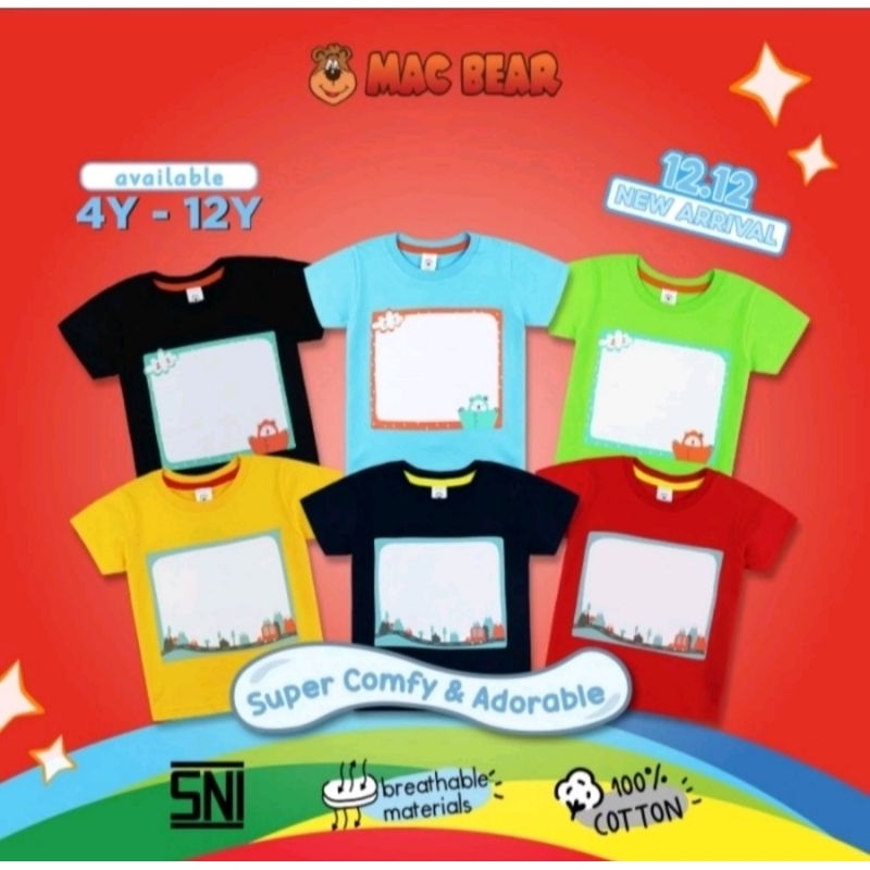 Macbear Kaos Kreatif Kaos Menggambar Mewarnai MacBear