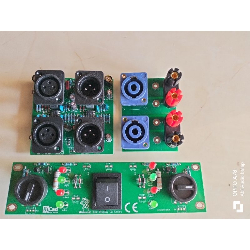 kit panel depan belakang input balance untuk box Ca 5 10 20 30 pcb doble layer