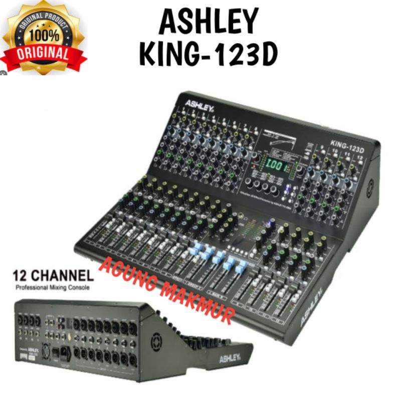 Mixer Ashley KING-123D ORIGINAL - mixer audio ashley king 123d - Ashley King123D