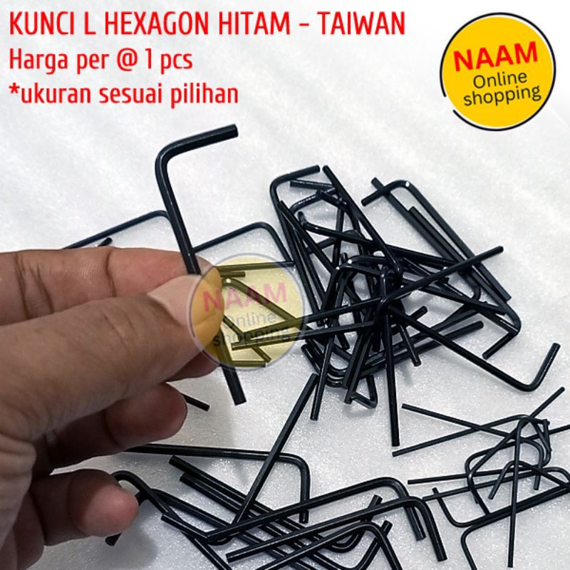 KUNCI L HEXAGONAL SATUAN - KUNCI BAUT L HEX