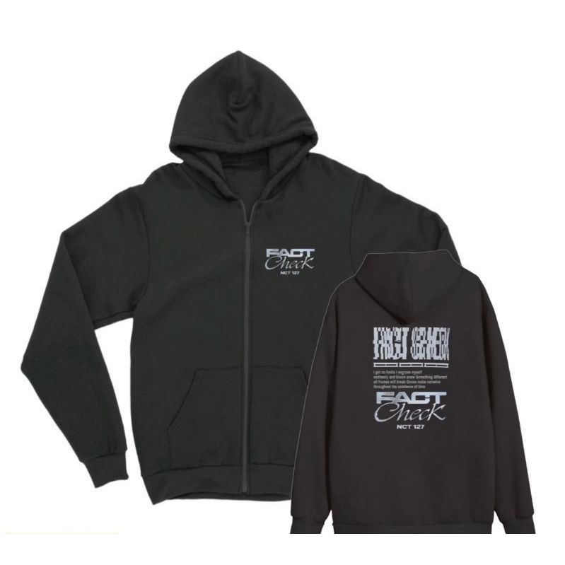 FREE PHOTOCARD JAKET HOODIE TAEYONG NCT 127 FACT CHECK SILVER PREMIUM FLEECE JAEHYUN