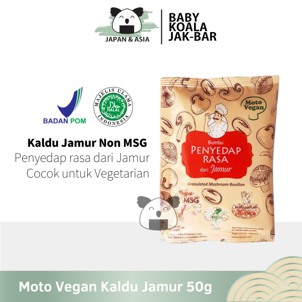 

MOTO VEGAN Kaldu Jamur Non MSG 50 g Halal │ Bukan Totole...