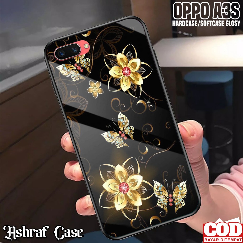 Case Oppo A3S - Casing Hp Oppo A3S ( KP ) Kesing Hp Oppo A3S - Silikon Hp Oppo A3S - Softcase Glass 