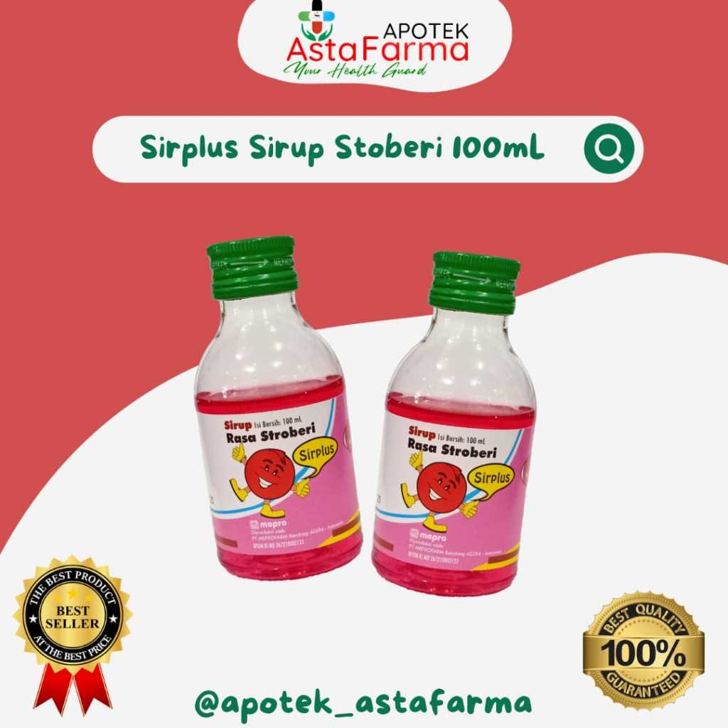 

Sirplus syrup 100ml sirup campuran puyer rasa strawberry