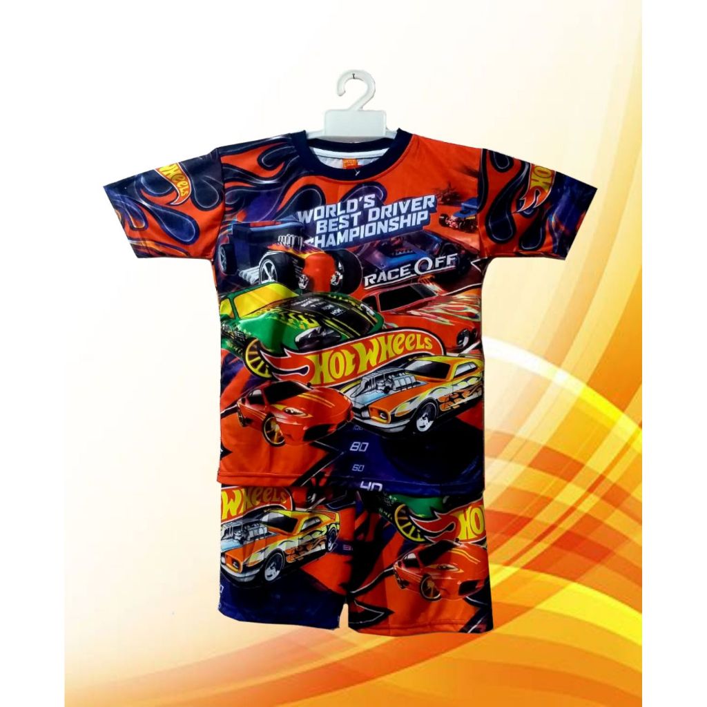 SC COLLECTION / SETELAN HOTWHEELS ANAK LAKI LAKI 2-12 THN | BAJU HOTWEELS ANAK SETELAN | SETELAN HOT