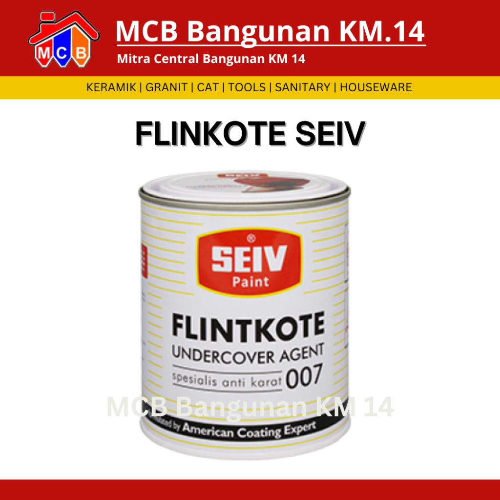 Flintkote Seiv Cat Besi Anti Karat Mobil 1 Kg Plingkut Flinkote Hitam