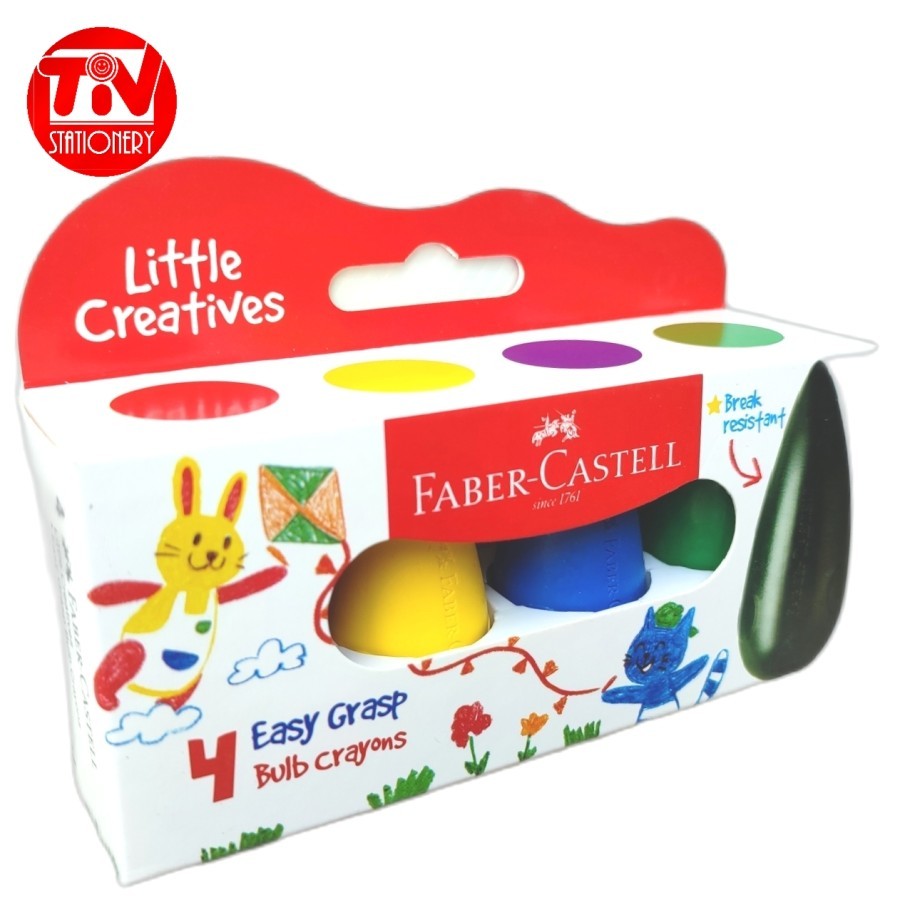 

Easy Grasp Bulb Crayon Faber Castell Little Creatives 4 colors