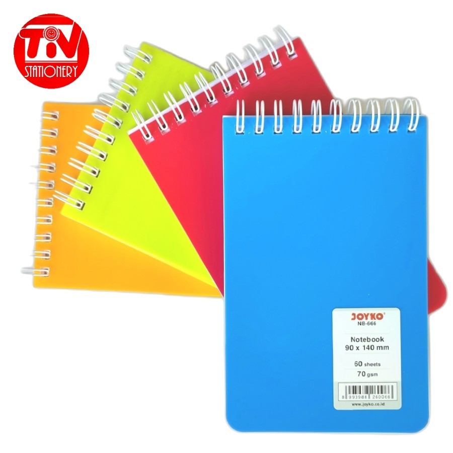 

Notebook / Notes / Buku Catatan Saku Joyko A6 60 sheets (Spiral Atas)