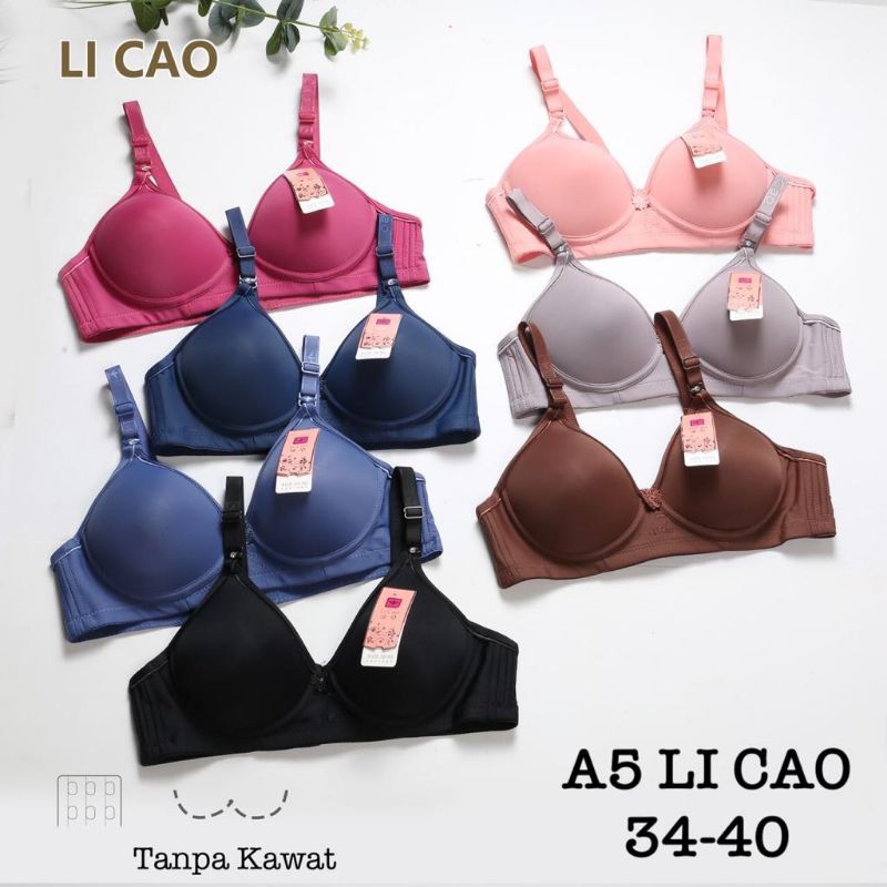 A5 LICAO BRA TANPA LAWAT BH MIRIP LINGCAO BRA CUP A