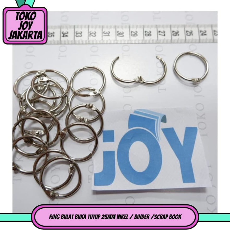 

Ready Stock.. 100pcs RING BINDER 25MM Ring Buka Tutup Mekanik 2,5cm 78