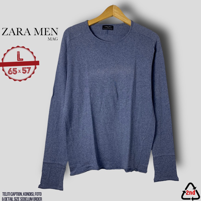SWEATER RAJUT PRIA ZARA MAN SIZE L