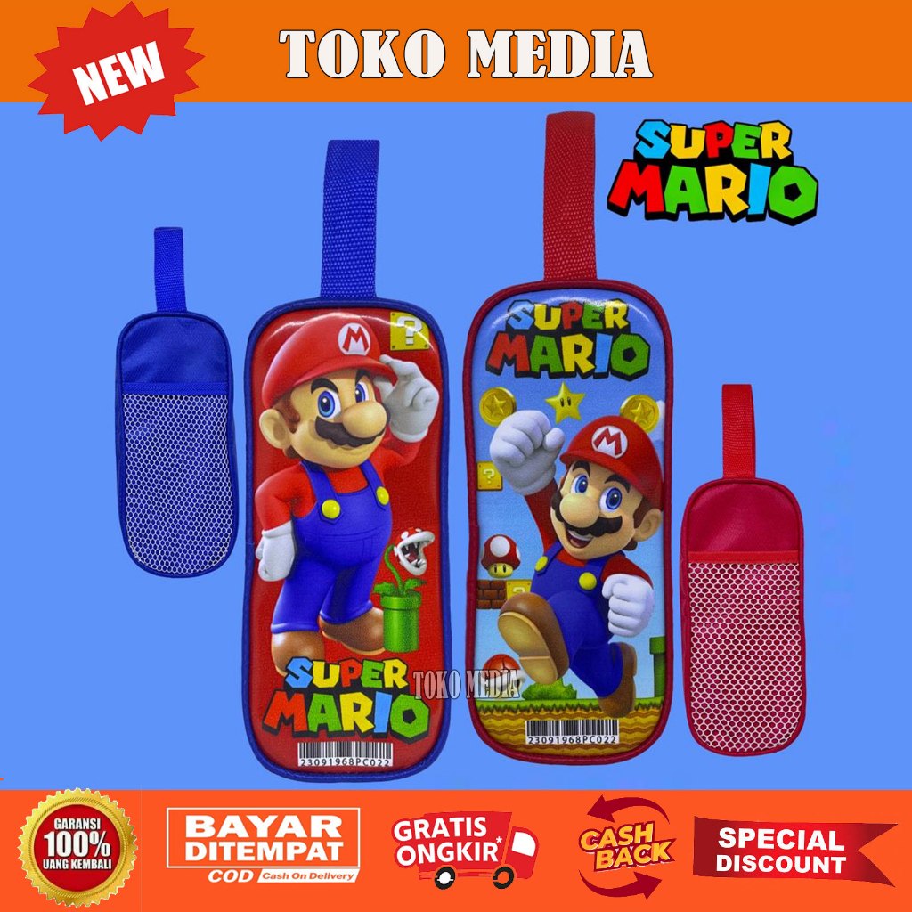 

Toko Media Kotak Pensil Anak Dengan Kantong Jaring
