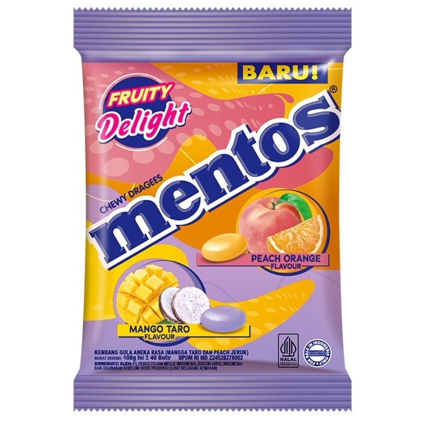 

Mentos Fruity Delight 108 gr