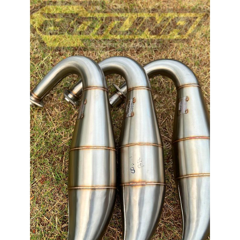 CHAMBER / KEMBUNG ONLY ORIGINAL BOTUNA RACING EXHAUST STAINLESS TYPE PRESS