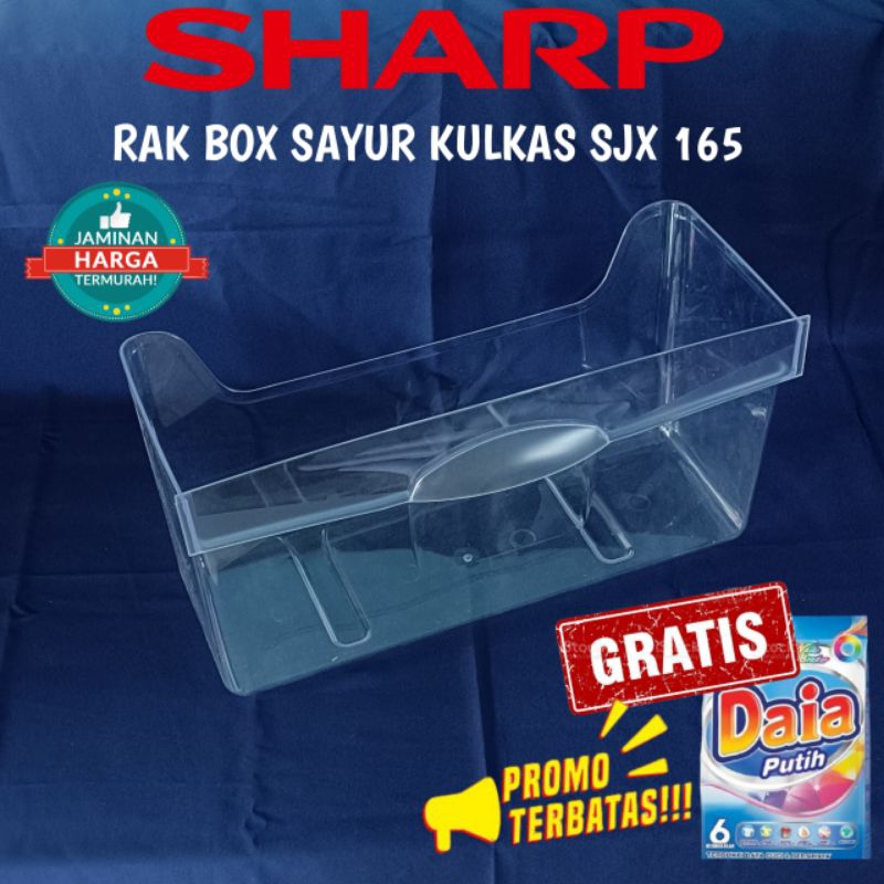 RAK KULKAS BOX SAYUR DAN BUAH KULKAS SHARP TYPE SJX165 ORIGINAL