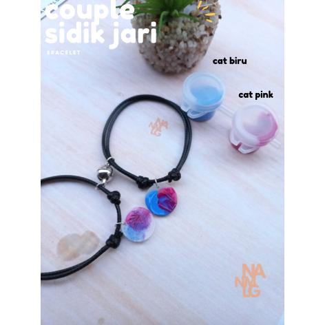 Gelang Couple Sidik Jari DIY  1pasang