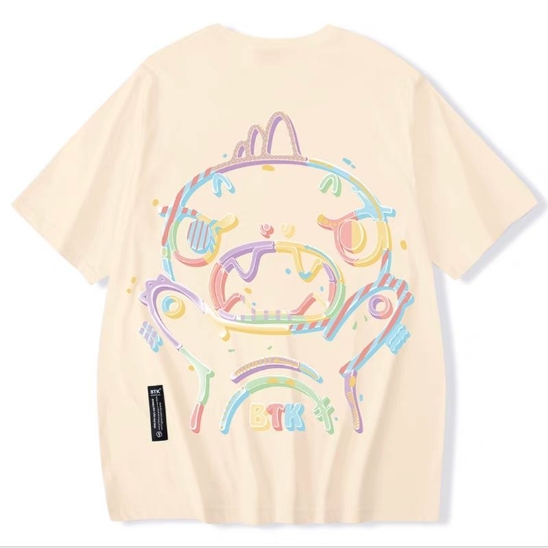 BTK Bestkiller Colorful Dino Beige Tee