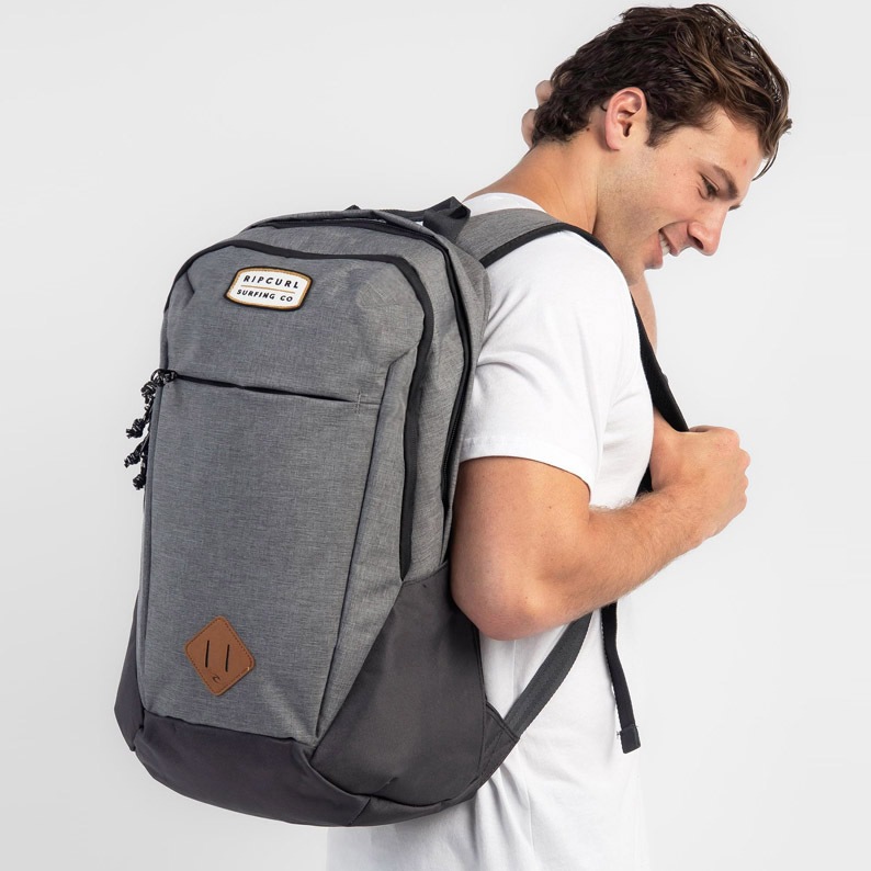 Tas Rip Curl Overtime 30L Driven Backpack Grey Black RIPCURL ORIGINAL