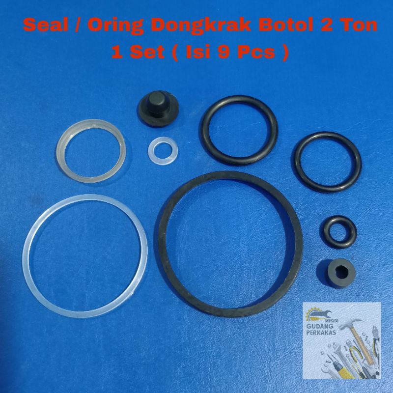 Seal Dongkrak Botol 2 Ton - Karet O Ring Kit Hidraulic Jack 2Ton Oring O-Ring Set