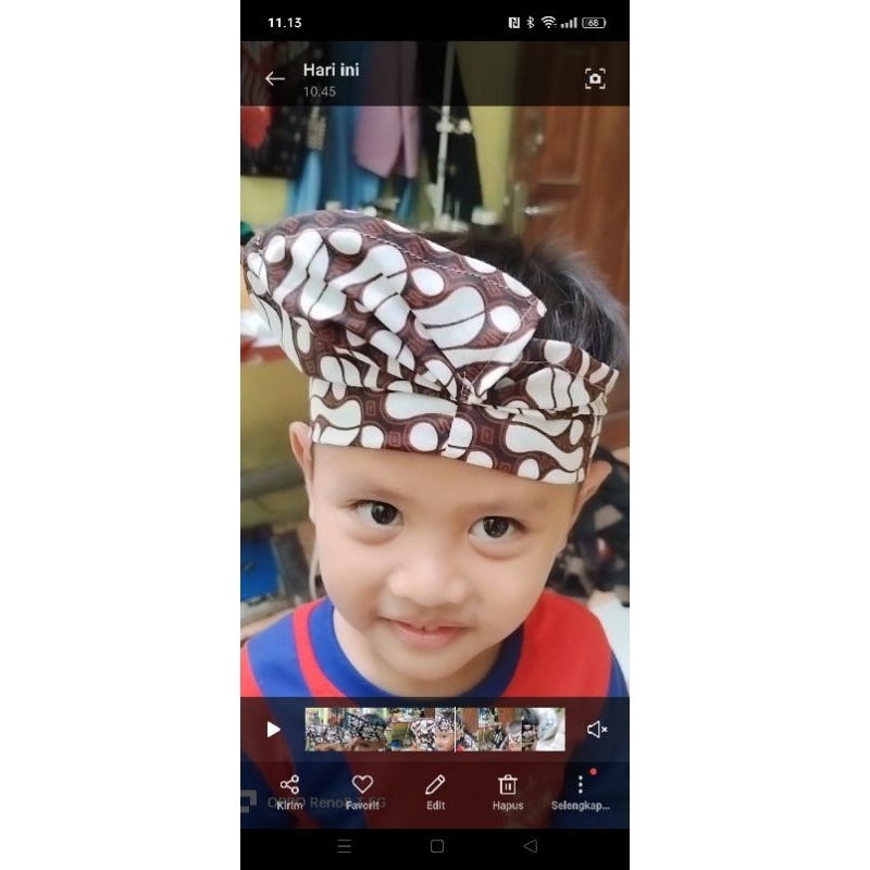 IKET KEPALA BATIK PUTIH PARANG/IKET KEPALA BATIK COKLAT PARANG/ IKET BALI/ IKET LEPASAN