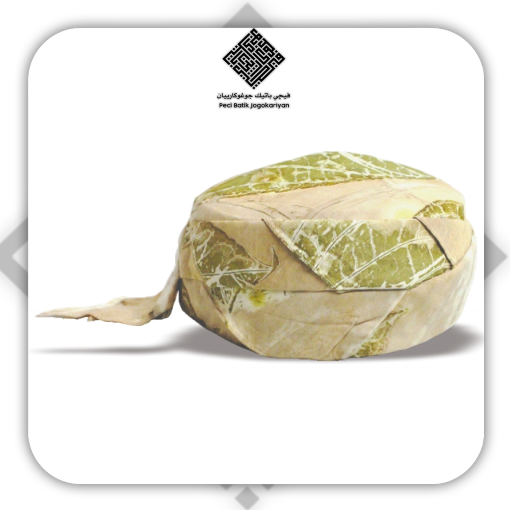 Peci Batik Jogokariyan Original Motif Batik Ecoprint Daun