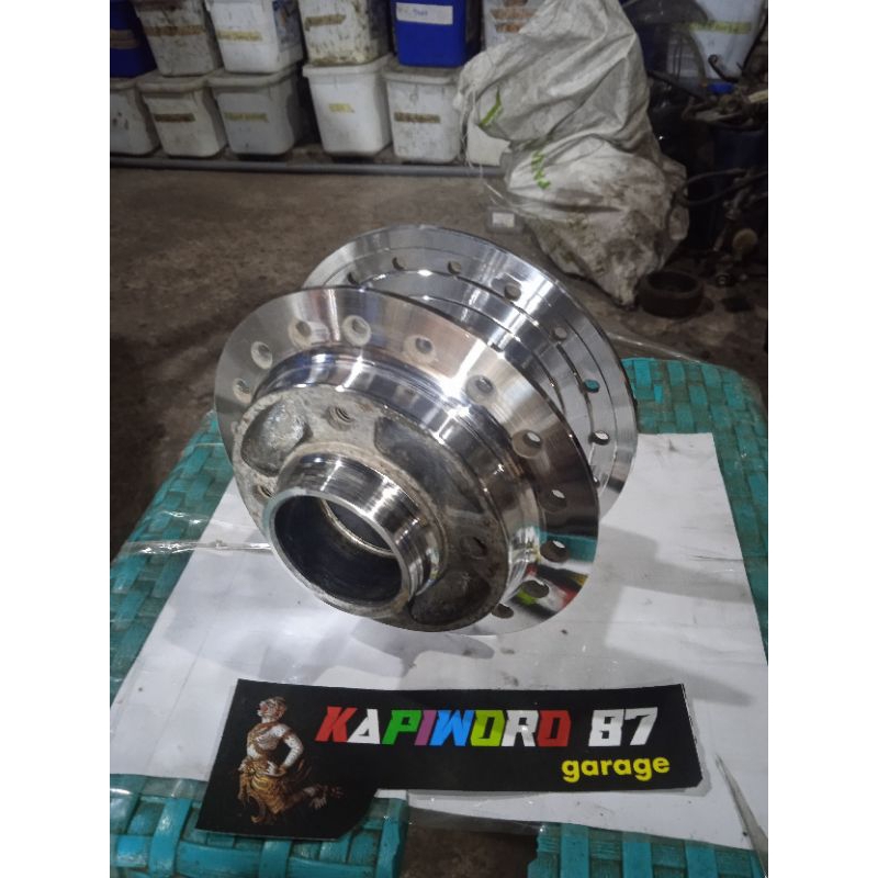 tromol depan yamaha rx king ori bubut cnc gilap