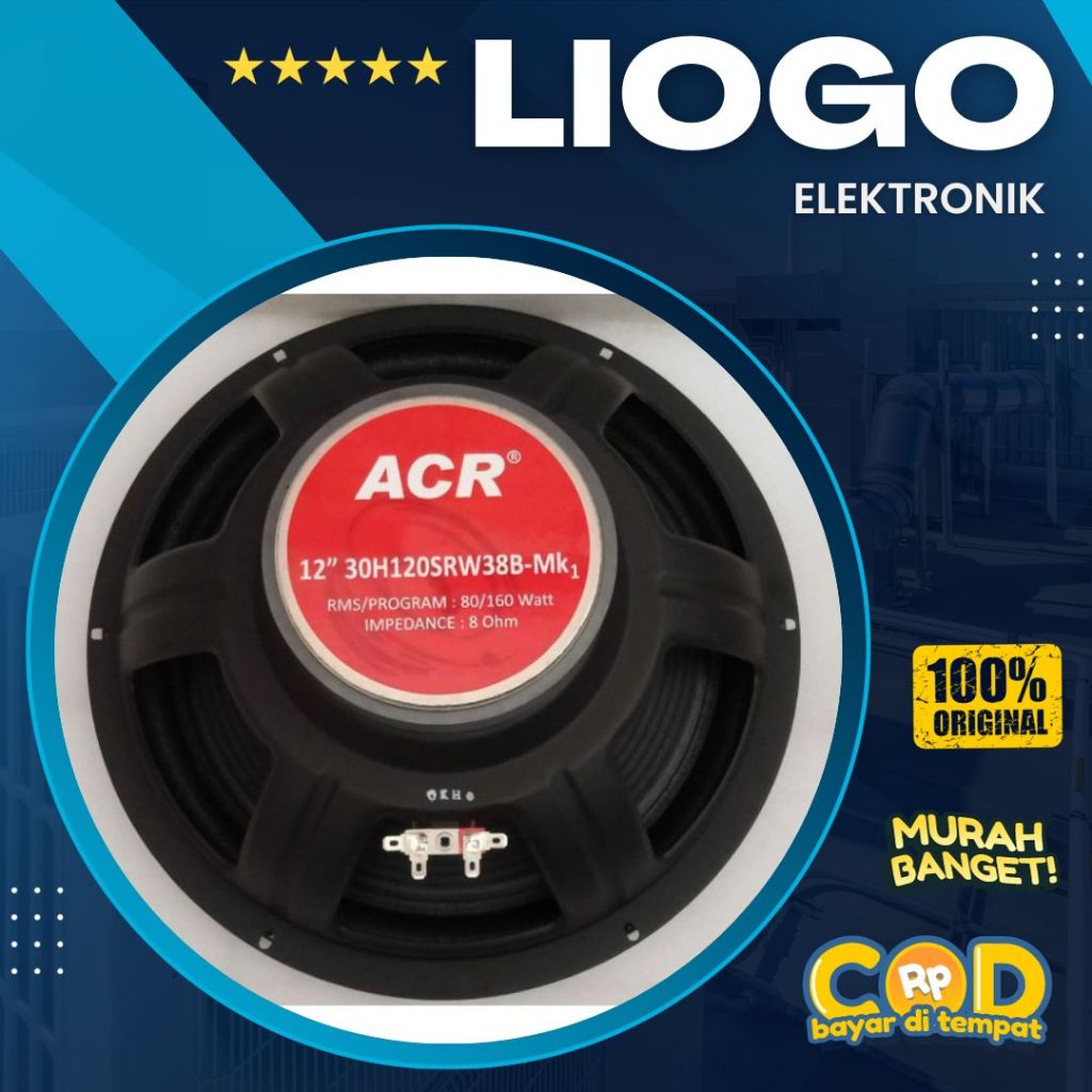 Speaker ACR PRO 12 Inch ACR 30H12SRW38B ACR Pro Woofer 12 Inch 30H12SRW38B